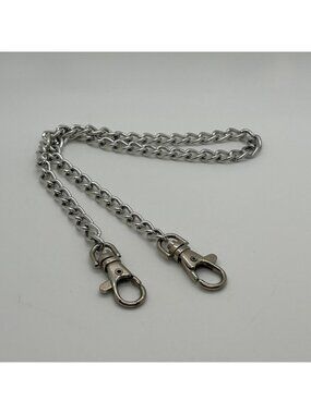 Heavy Duty Stainless Steel Wallet Chain With Clasp Hooks For Biker Jeans Or Keys